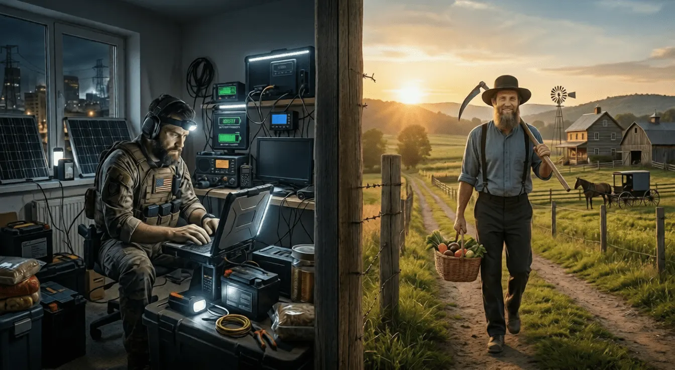 Autarkie Amish Energiekrise Selbstversorgung Prepping (3) High Tech vs. Know How