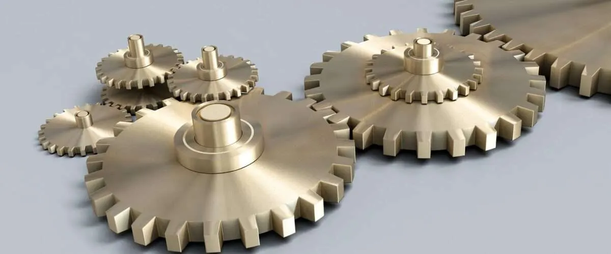 Ineinandergreifende Zahnräder symboliseren die Kraft eines Netzwerks in krisenzeiten