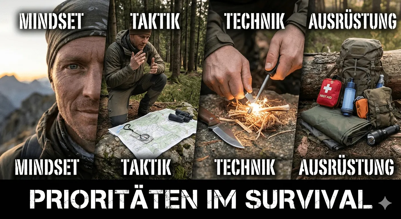 Mindset Taktik Technik Ausrüstung Militärwissen Survival Prepping Mentaltraining Psychologie