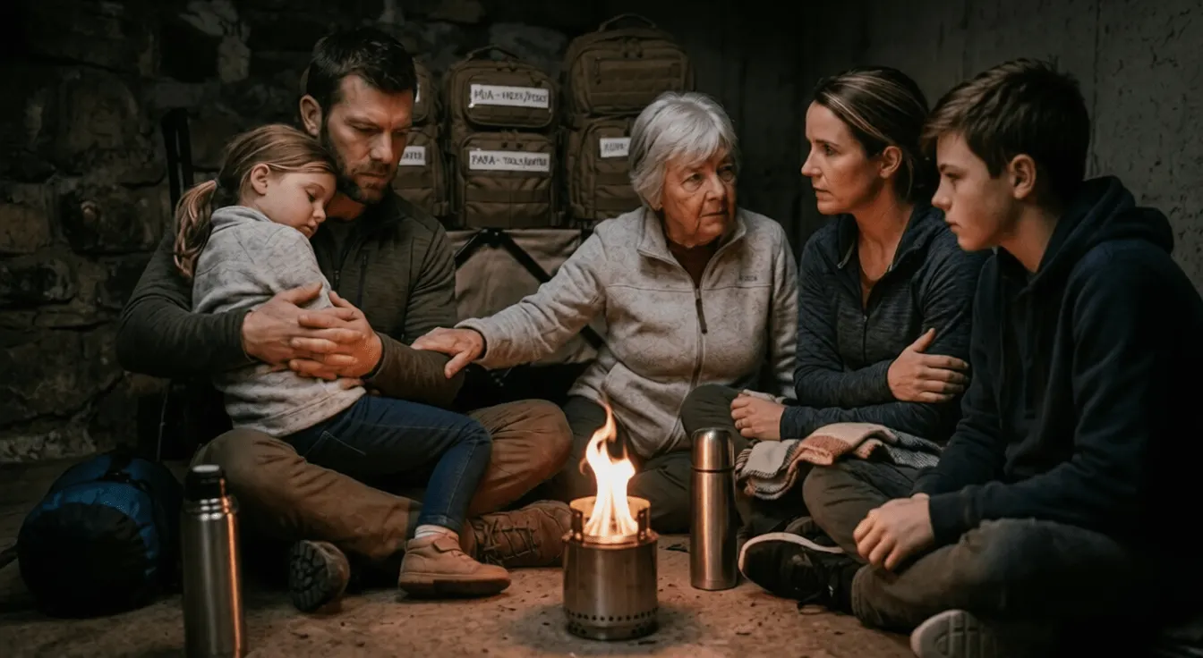Überleben mit der Familie, Kinder, Ältere, Kranke, Flucht, Prepping, Krisenvorbereitung, Psychologie, Mindset, Netzwerk, Gemeinschaft, Eltern,